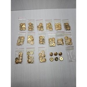 Lot of 96 Military Reproduction Gold Tone Eagle Buttons US NAVY 7/8 INCH
